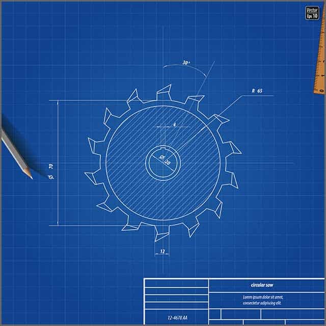 Blueprint circular saw