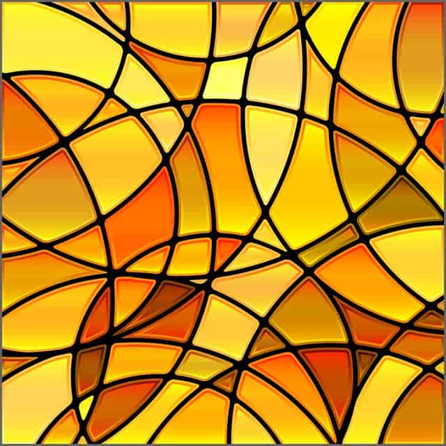 A picture of an abstract vector stained-glass tile