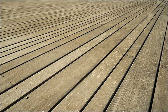 An image of composite decking.