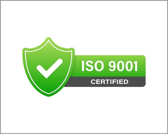 Example of an ISO certification