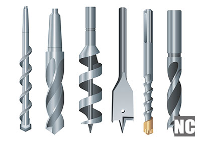 Multiple types of drill bits