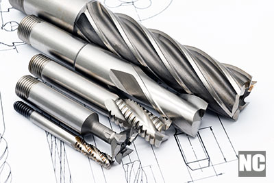 Professional multi-flute cutting drills for metal works.