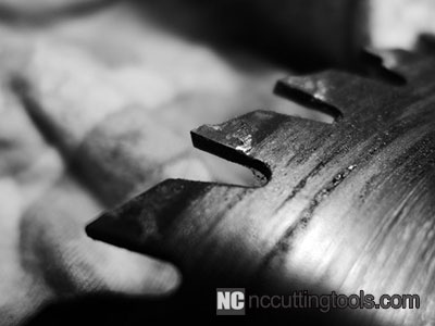 Close Up of a TCT Saw Blade