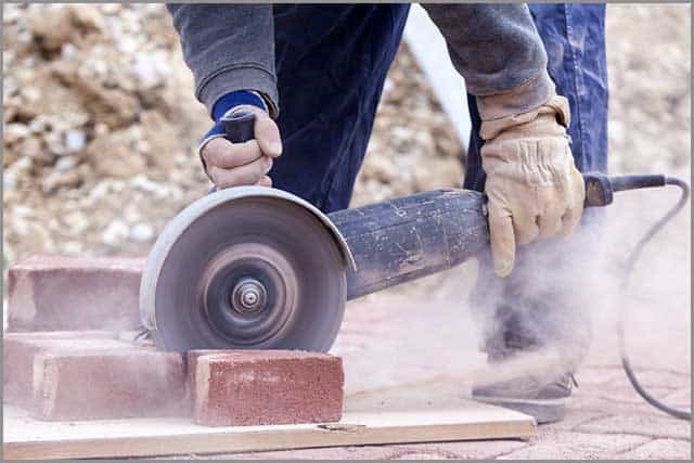 Concrete Saw Blades:  Cutting brick pavers with a saw blade