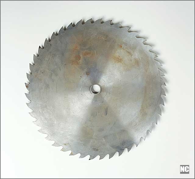 Image of a rusty cold saw blade