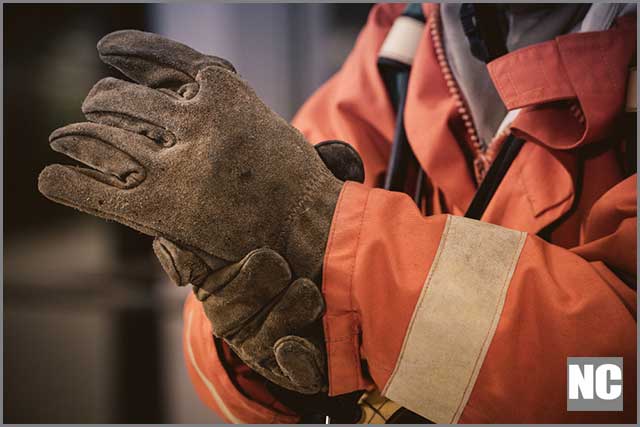 Wear gloves during cutting marble tile