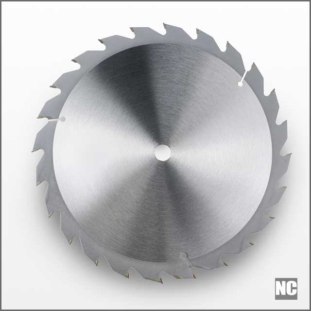 Image of a slitting saw blade on white background