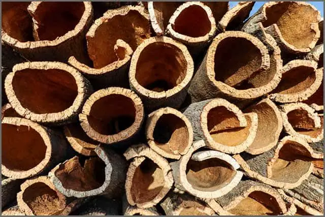 Wood material to be cut--Corkwood