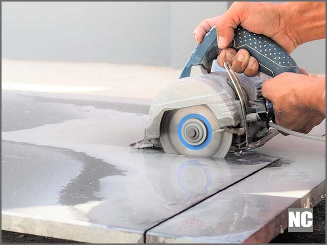 Wet diamond blades are great for cutting abrasive materials