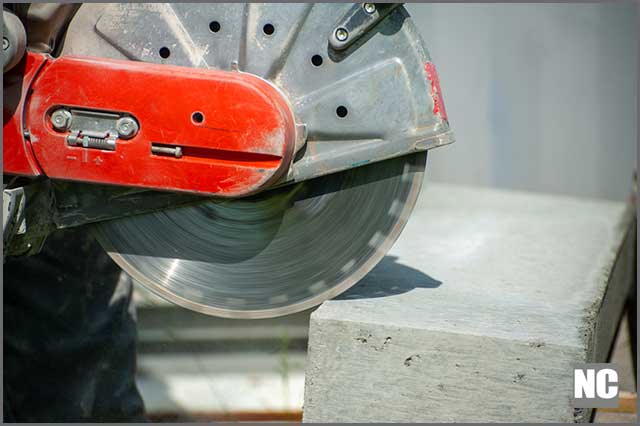 Angle grinder and metal cutting diamond blade