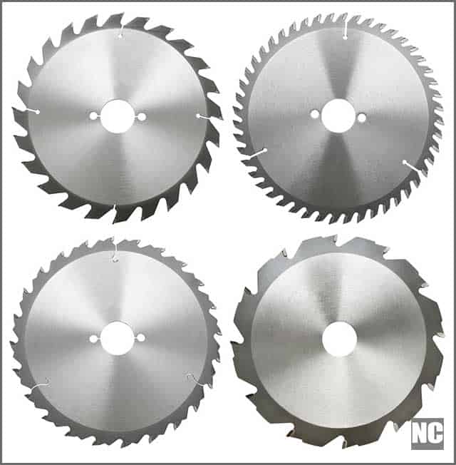 Different types of slitting saw blades