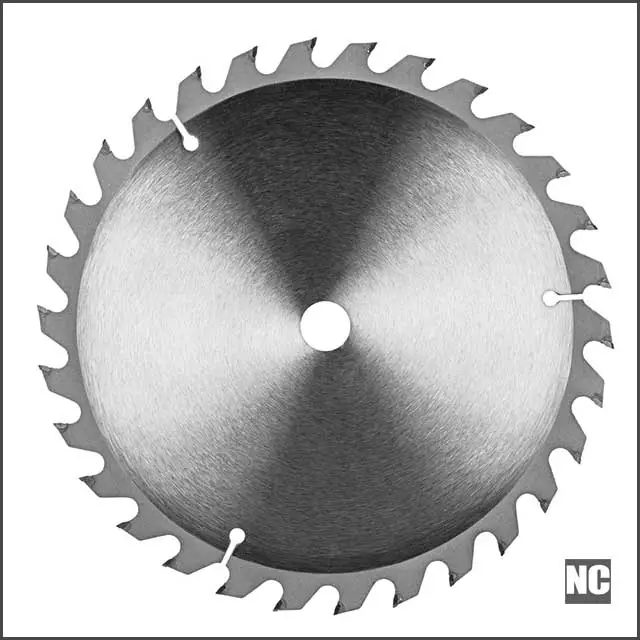 Slitting saw blade on the white background