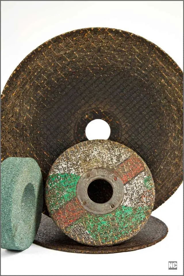Different sizes of stone cutting grinders