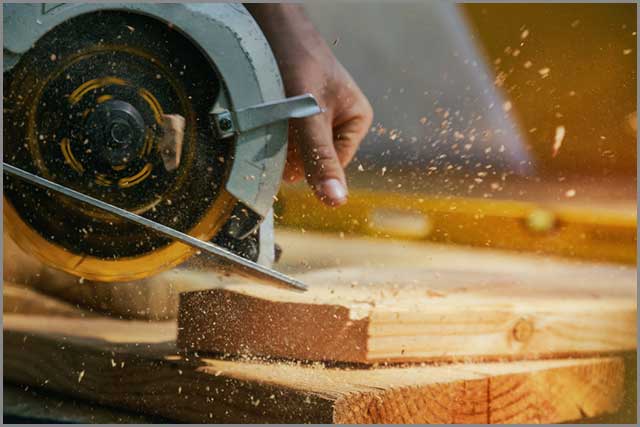 Reduce the speed of your wood cutting blade when cutting hardwood species