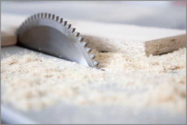 Woodcutting blades used to make cabinets