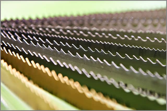 Close-up Image of Bandsaw Blades