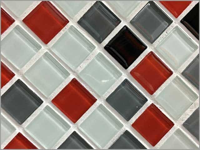 Picture of glass mosaic tile.