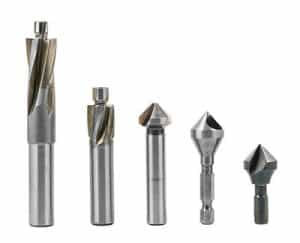 Cross-section of counterboring and countersinking bits