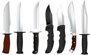 Different knife handles