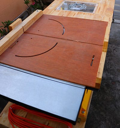A typical crosscut sled
