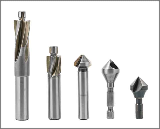 Sets of different drill bits