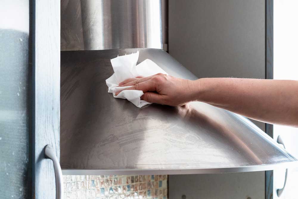 Polishing Stainless Steel Counter by Hand