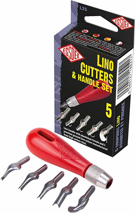 Essdee linocut tools and handle set