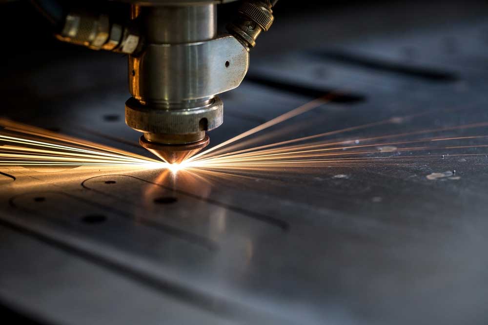 Laser Cutting Machine on metal