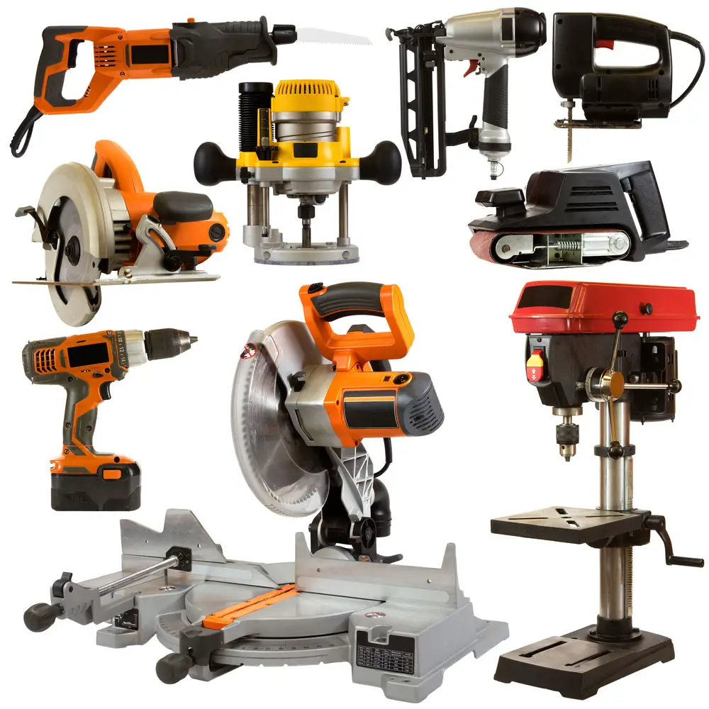 Woodworking power tools. 