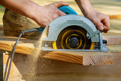 Using a circular saw